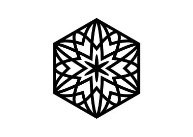 Black Sacred Geometry Rune