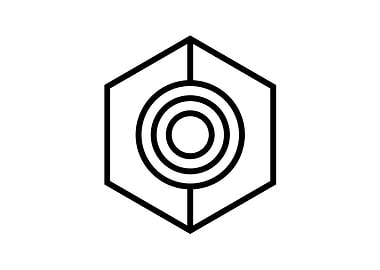 Black Geometric Glyph Rune