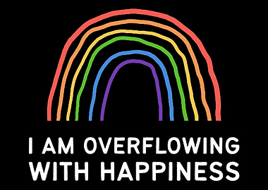 Overflowing with happiness