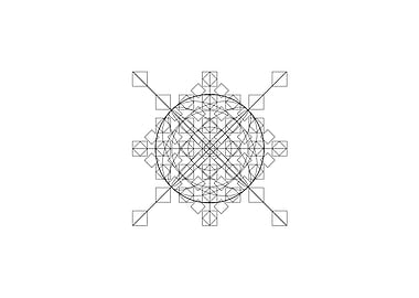 Black Sacred Geometry Rune