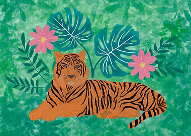 Tropical Jungle Tiger