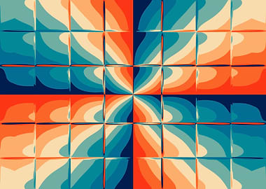 Poster glass faux leather