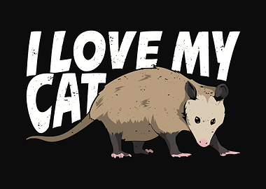 Funny Opossum Design