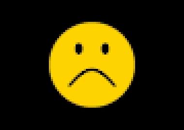 Smile sad face usual pixel