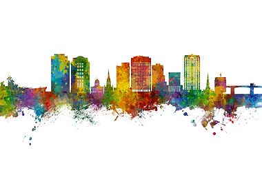 Norfolk Skyline Virginia