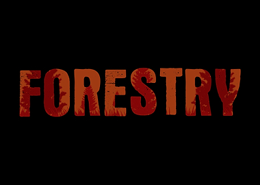 Forestry Lettering Trees