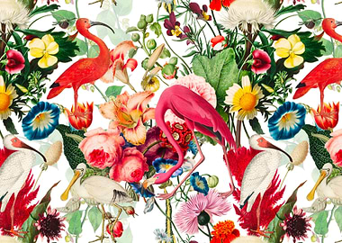 Tropical birds Flamingo