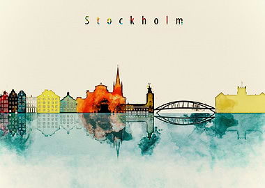 Stockholm Sweden Skyline