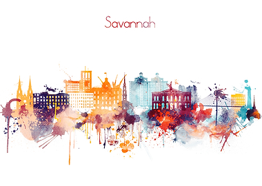 Savannah Georgia Skyline