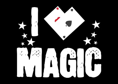 I Love Magic Magician Card