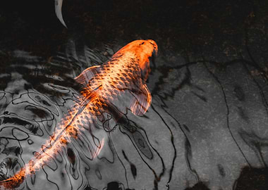 Beautiful Gold Koi