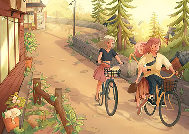 Bicycle ride into Japan