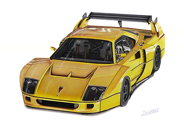 Ferrari F40LM Drawing