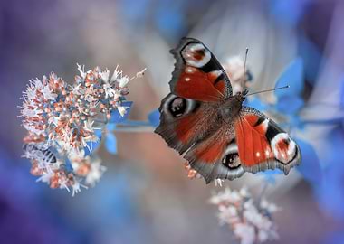 Butterfly macro meadow