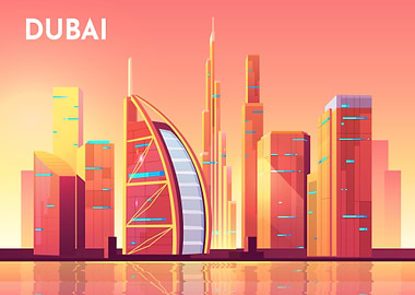 Dubai UAE cityscape