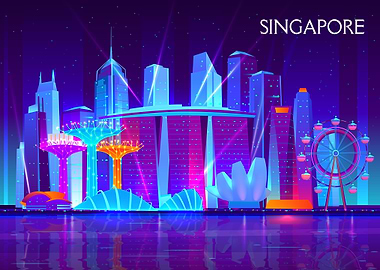 Singapore city night