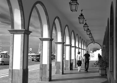 Street with arches