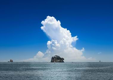 海中的一個小島