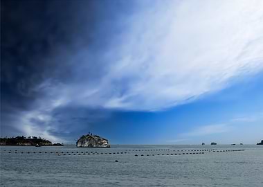 海中的一個小島