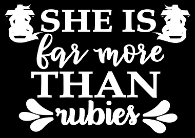 She is far more than