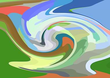 Abstract Alien Twirl 1