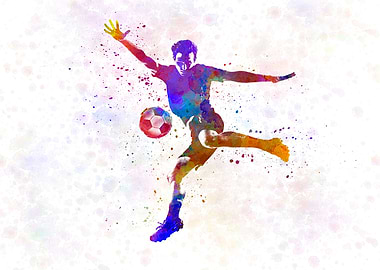 man soccer football player