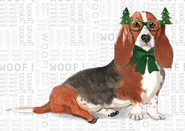 Basset Hound Christmas