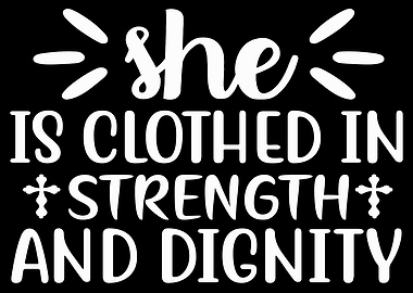 She is clothed in strength