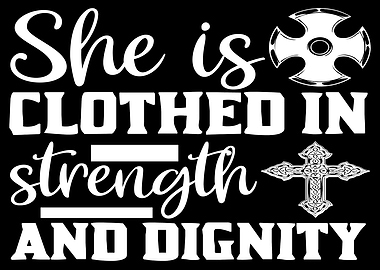 She is clothed in strength