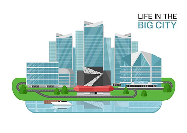 Life in a city