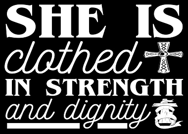 She is clothed in strength