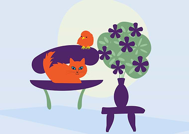 Cat Bird Chair Room 7