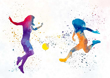 Women soccer players