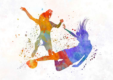 Women soccer players