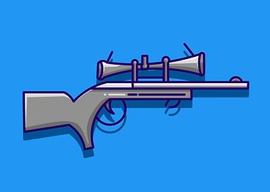 Sniper Rifle Illustration