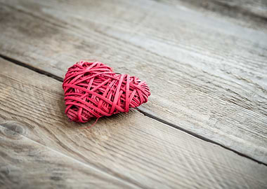 Handmade retro heart