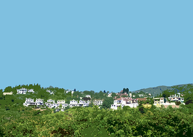 Village on the mountain