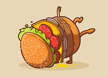 Poster Illustration Burger