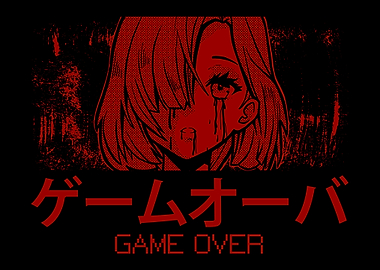 Anime Girl Kanji Vaporwave