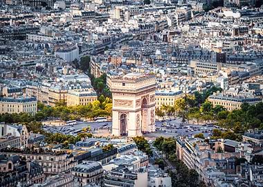 Paris Arc de Triomphe City