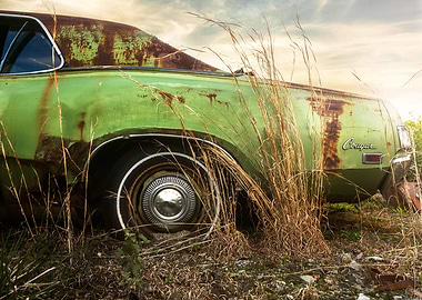 Rusted Mercury Cougar Car