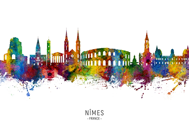 Nimes Skyline France