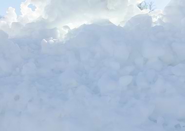 Snow avalanche covered vic