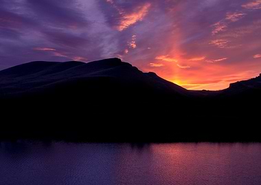 Purple Sunset Owyhee river