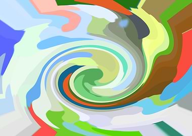 Abstract Man and Eagle