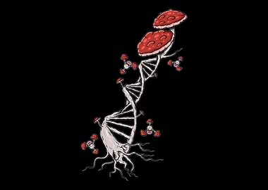 Mushrooms Dna Fungus Lover