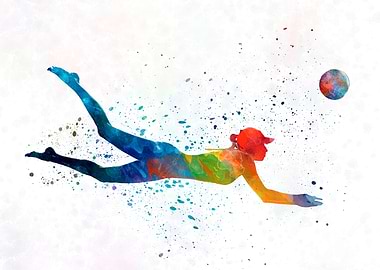 Woman beach volley ball