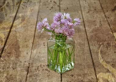 Chives in a glass