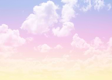 Dreamsicle Pastel Clouds 1