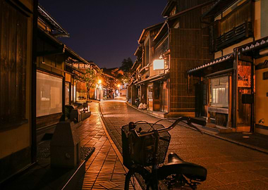 Village Street lit up